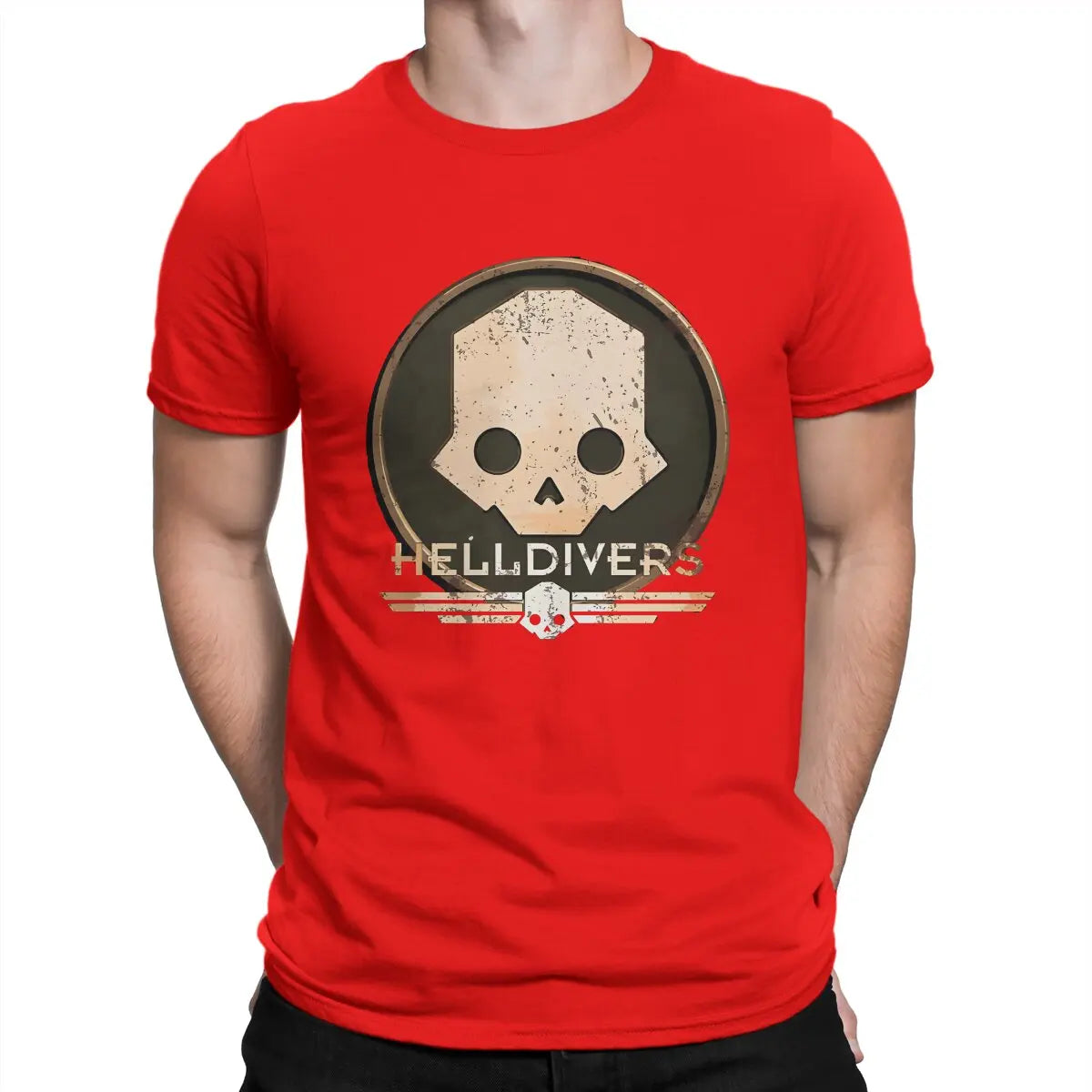 Helldivers T-Shirt – Logo Totenkopf