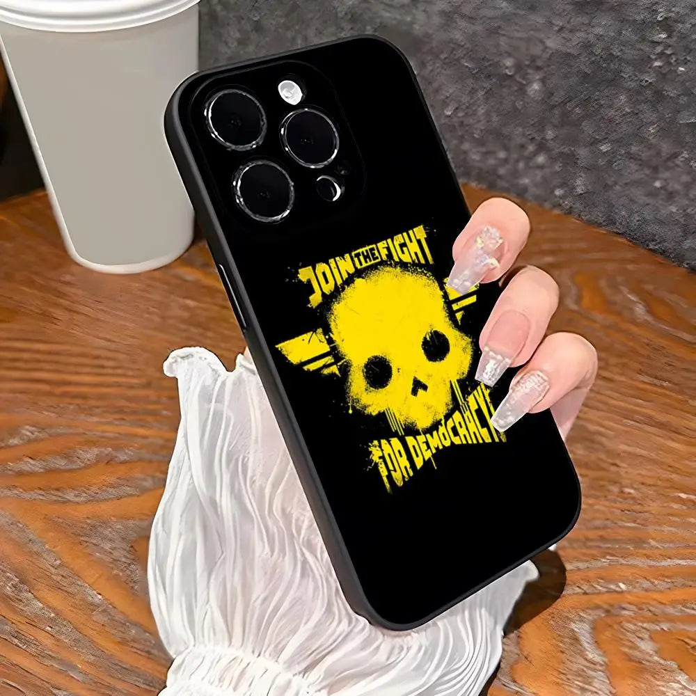Helldivers iPhone Hülle – Schließe dich dem Kampf für die Demokratie an
