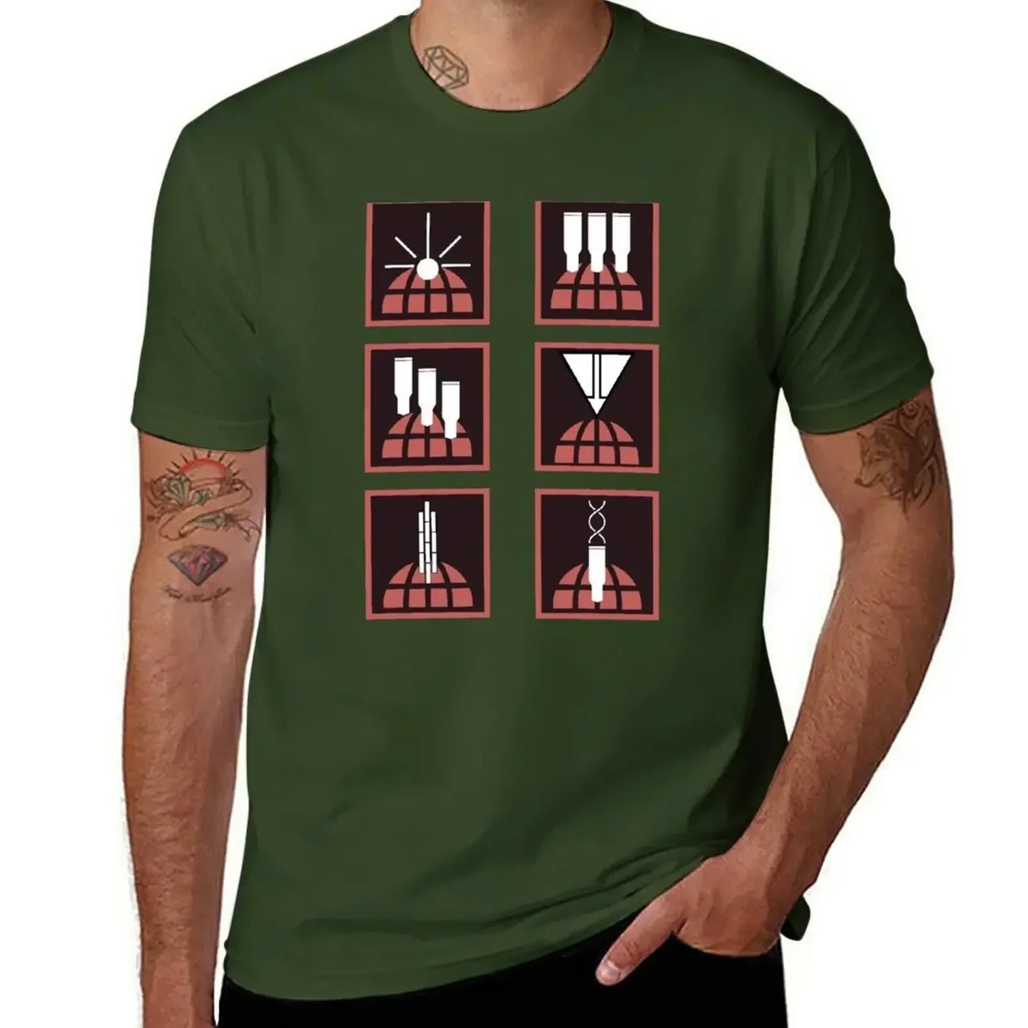 Helldivers T-Shirt – Symbole für Orbitale Strategeme