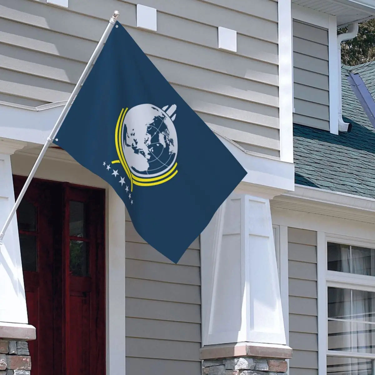 Helldivers Super-Erde Flagge - 180x120cm / 4x6ft
