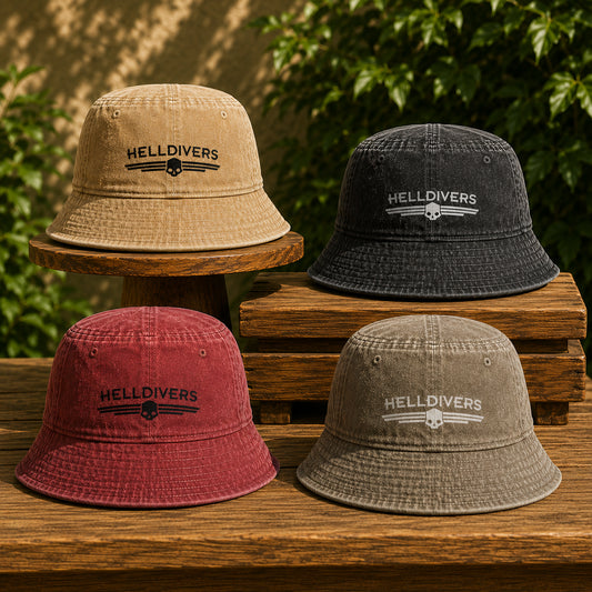 Helldivers 2 Logo Bucket Hat – Premium Tactical Boonie Hat