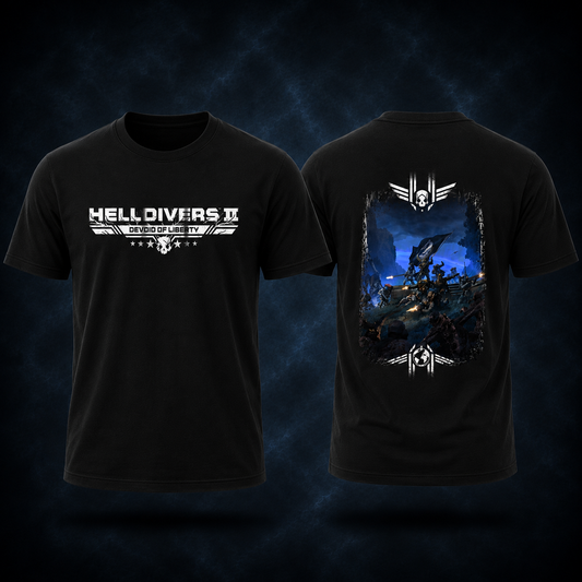 Helldivers II Devoid of Liberty Black T-Shirt