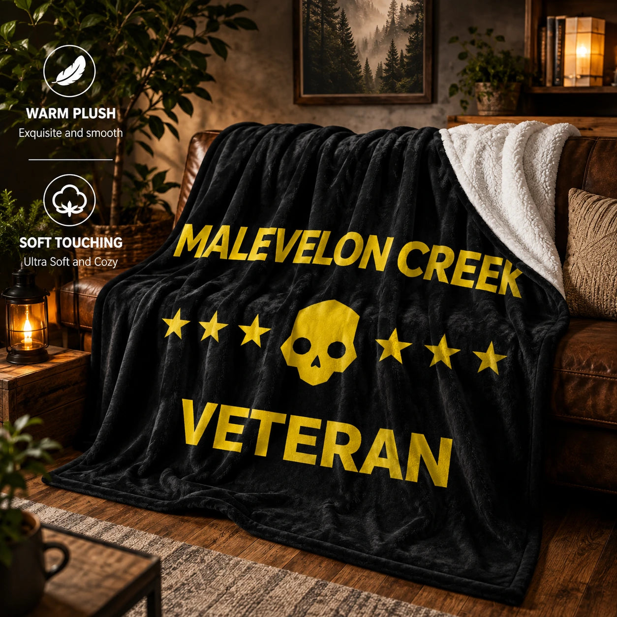 Helldivers 2 Malevelon Creek Veteran Ultra Soft Premium Throw Blanket
