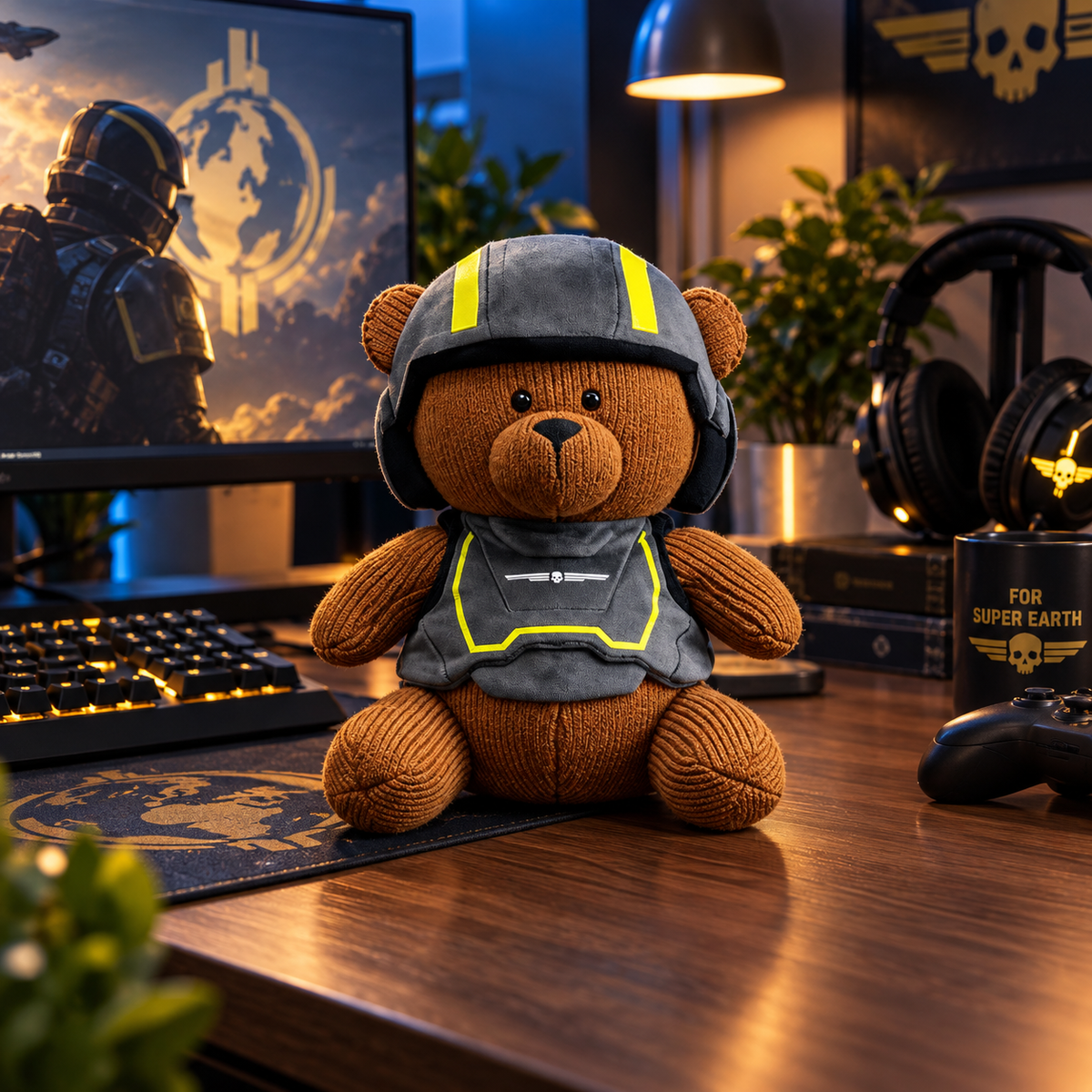 Helldivers 2 Super Earth Teddy Bear Plush - 24 cm