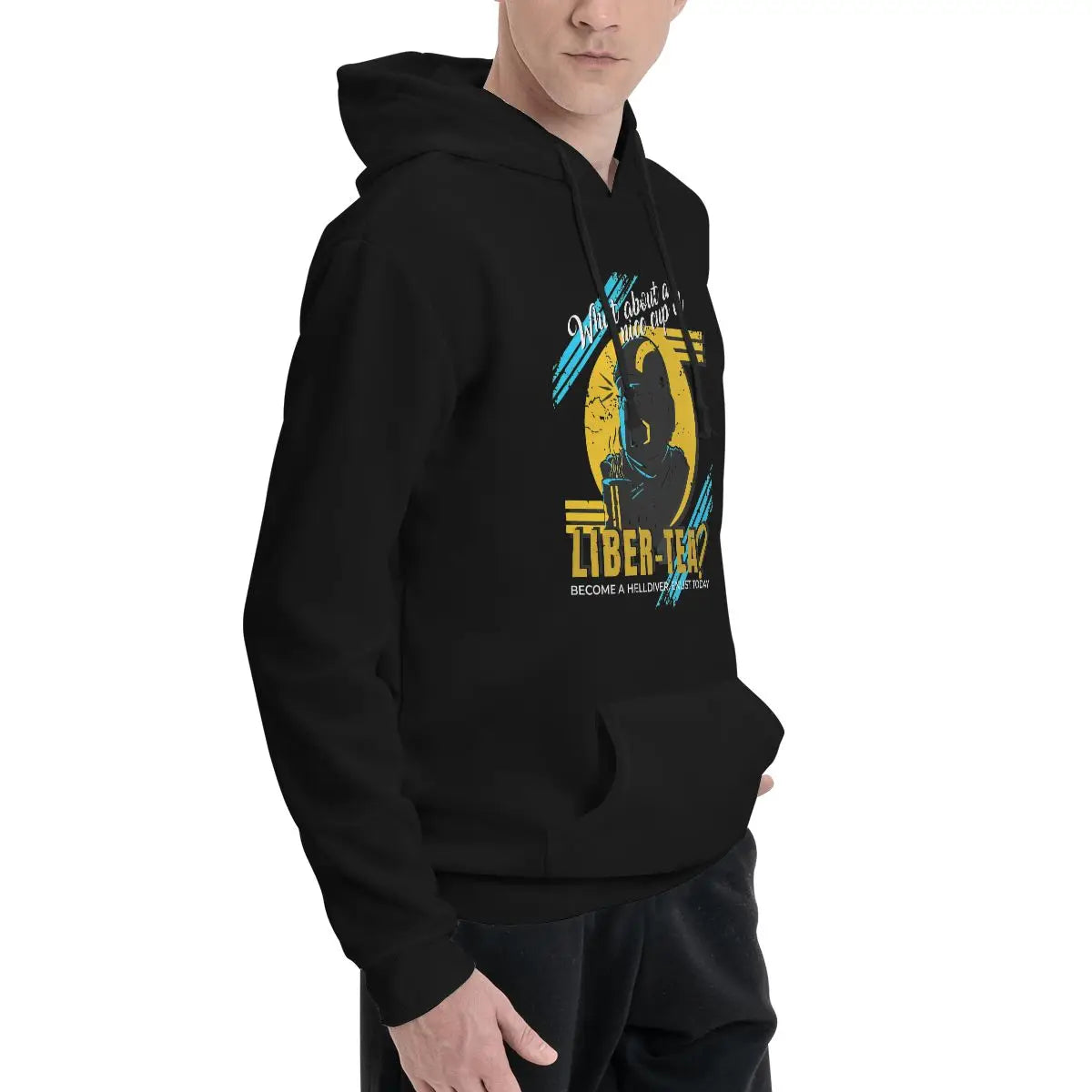 Helldivers Grauer Kapuzenpullover – Wie wäre es mit einer netten Tasse Freiheits-Tee?