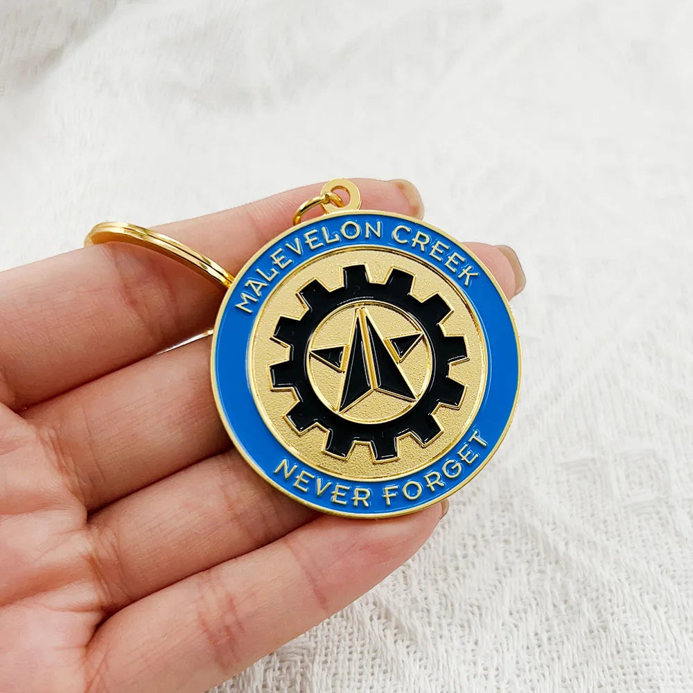 Helldivers 2 Malevelon Creek & Helldiver Corps Keychain
