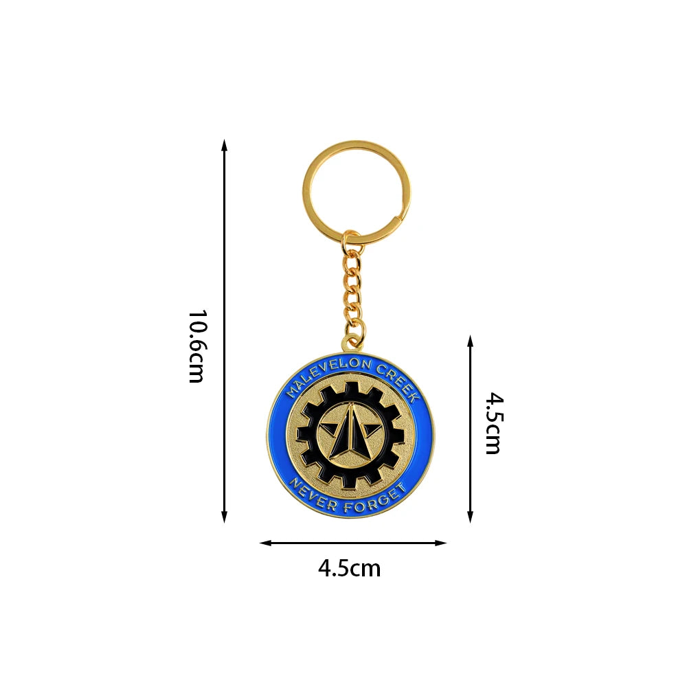 Helldivers 2 Malevelon Creek & Helldiver Corps Keychain