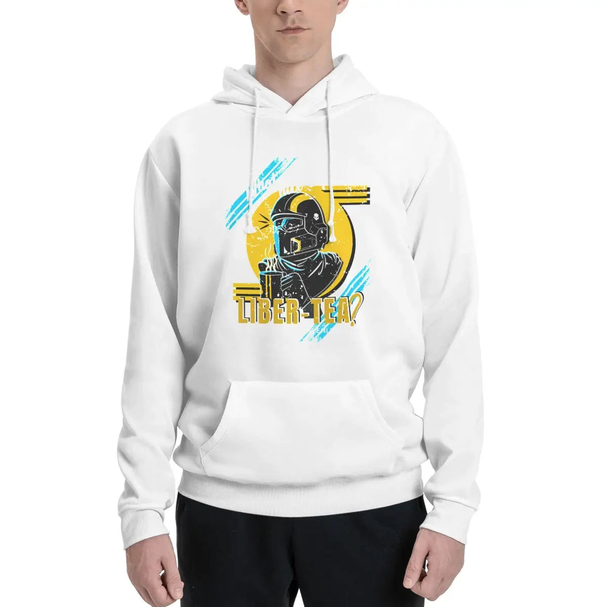 Helldivers White Hoodie - Was ist mit einer schönen Tasse Liber-Tee?