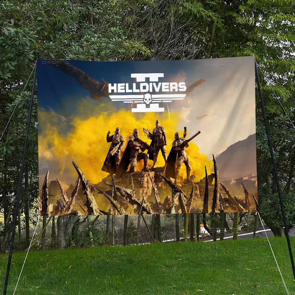 Helldivers Decorations Banners