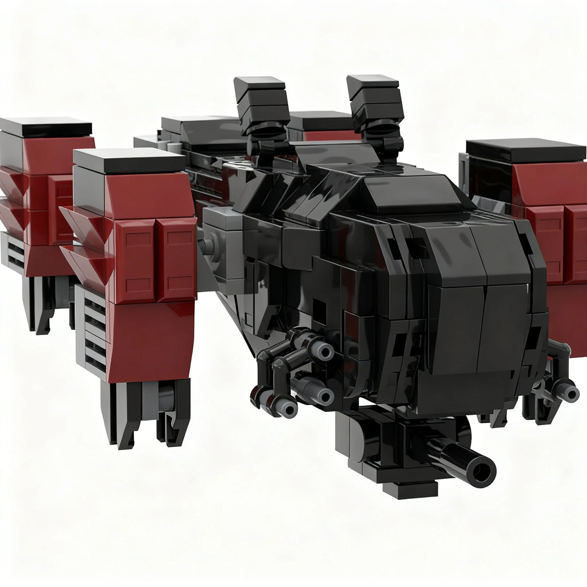 Helldivers 2 Automaton Gunship Building Blocks Figure - 490 PCS