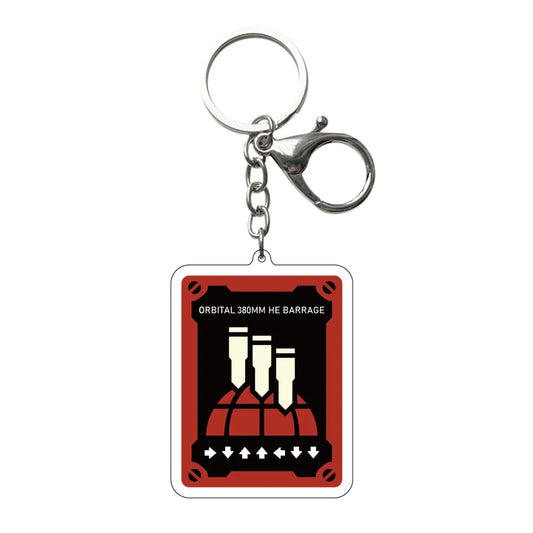 Helldivers 2 Acrylic Keychain - Orbital 380MM HE Barrage