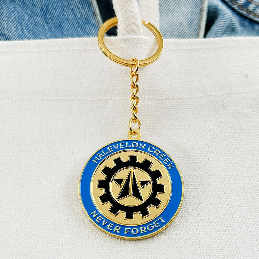 Helldivers 2 Malevelon Creek & Helldiver Corps Keychain