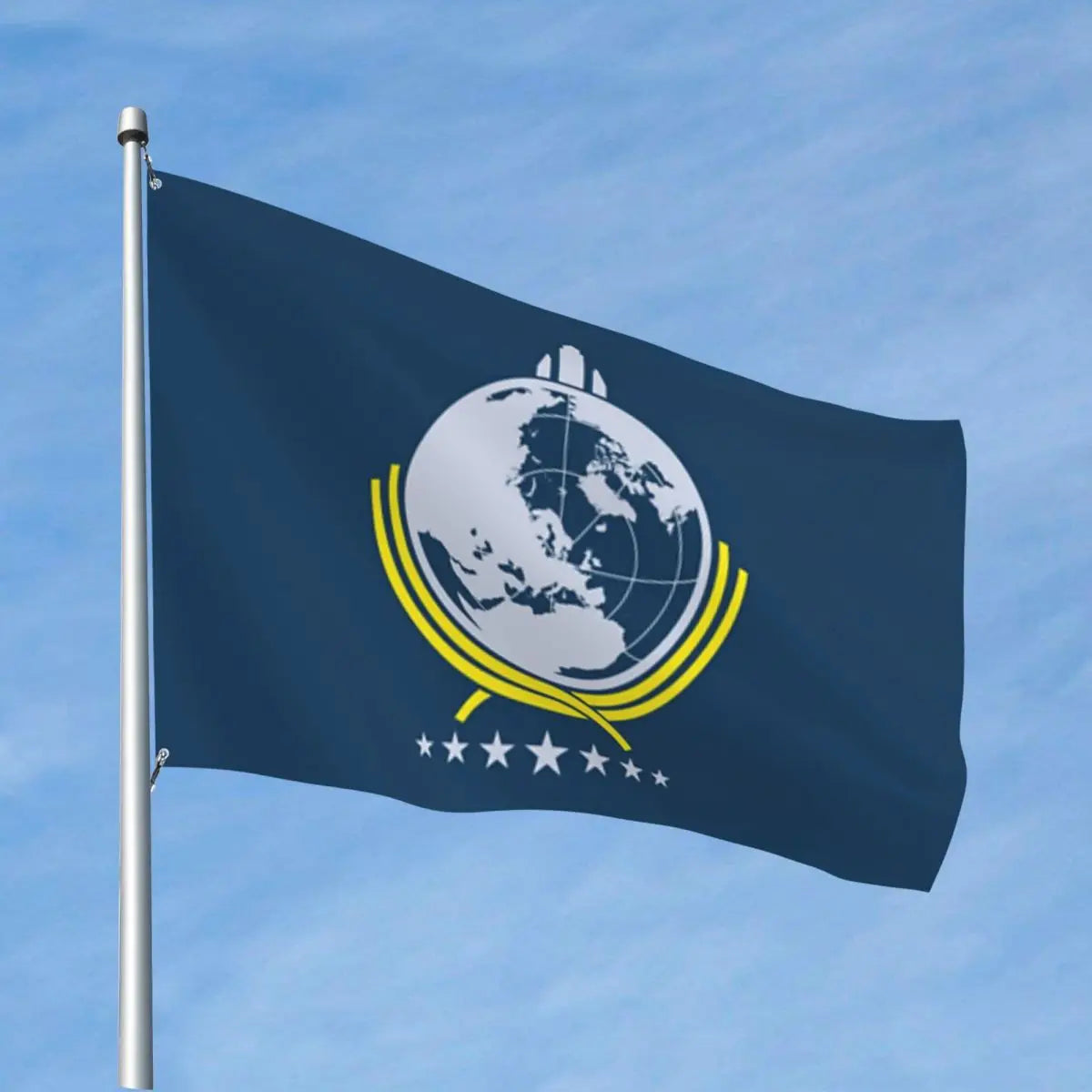 Helldivers Super-Erde Flagge - 180x120cm / 4x6ft