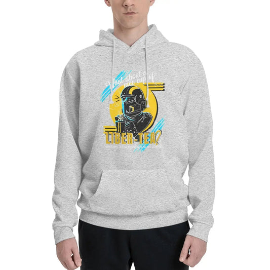 Helldivers Gray Hoodie - What about a nice cup of Liber-Tea ?
