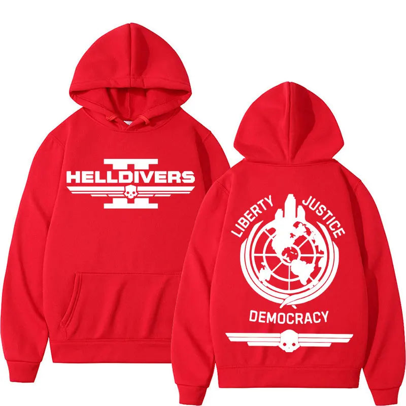 Helldivers Hoodie - Liberty Justice Democracy - Yellow