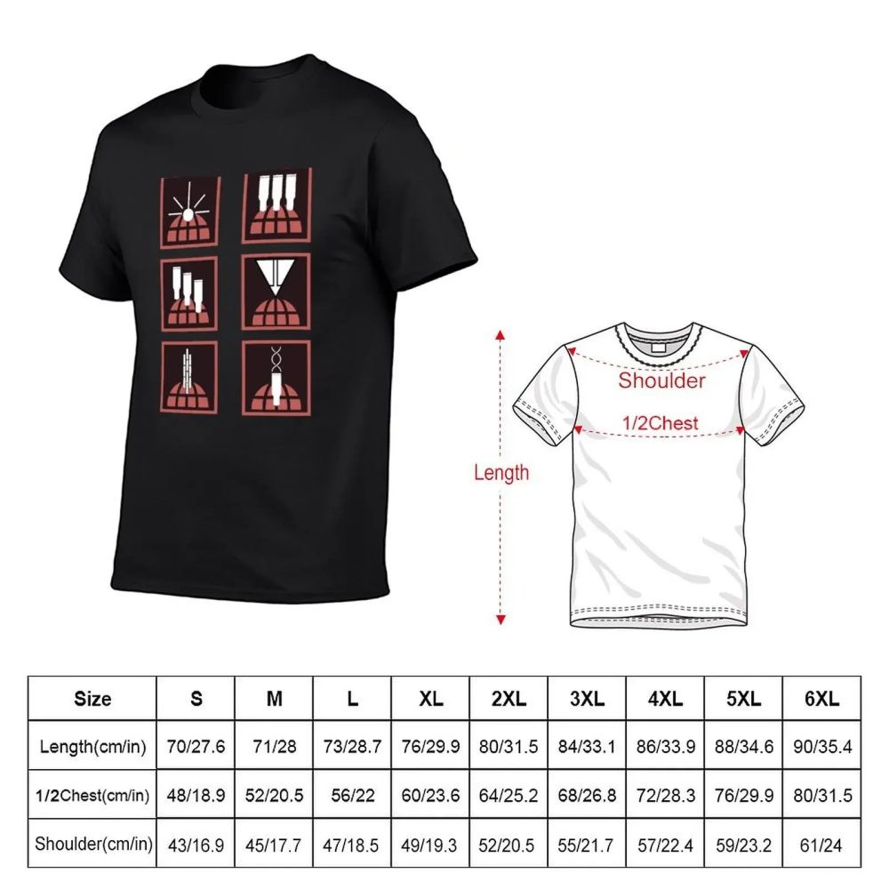 Helldivers T-Shirt - Orbital Stratagems Icons